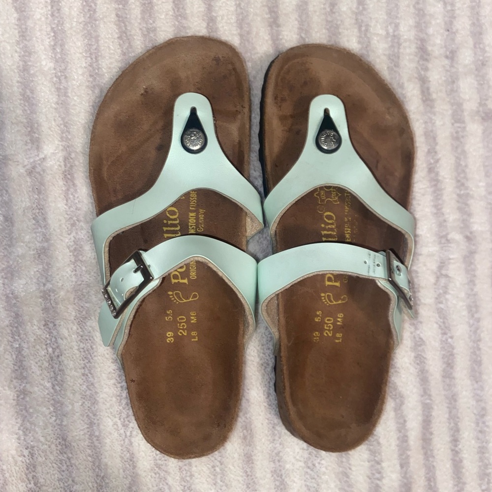 BIRKENSTOCK PAPILLIO ALMINA NUBUCK LEATHER SANDALS